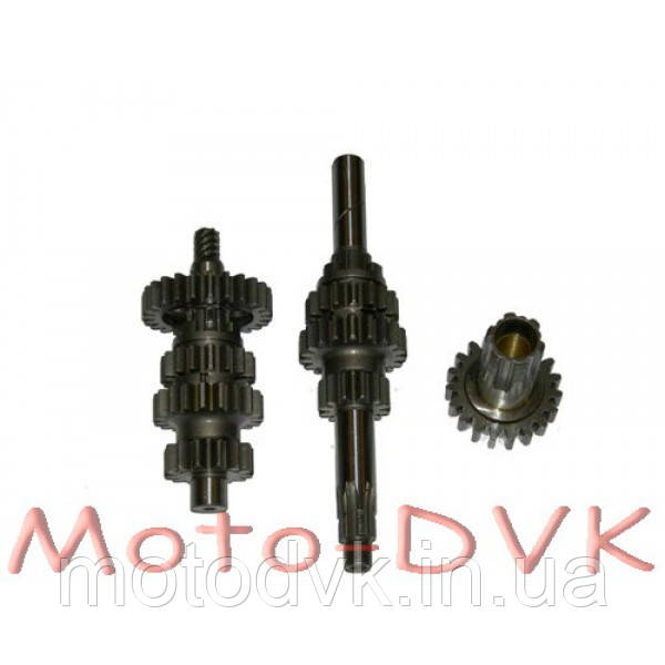 Шестерні коробки мотоцикла Ява 6 В 5 шт 3 вала (КПП)