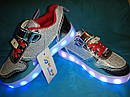 Кросівки ДИТЯЧІ з LED підсвічуванням і кабелем USB Розмір 26, фото 7