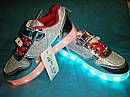 Кросівки ДИТЯЧІ з LED підсвічуванням і кабелем USB Розмір 26, фото 8