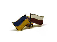 Значок два флага Украина-Польша