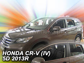 Дефлектори вікон (вітровики) Honda CR-V 2012 -> 5D 4шт (Heko)