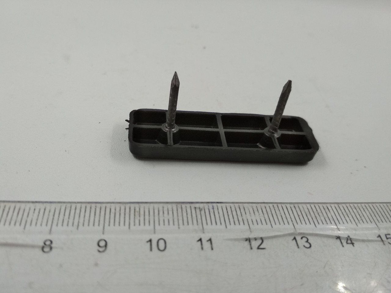 Ніжка подвійна з гвоздиком чорна, фото 1