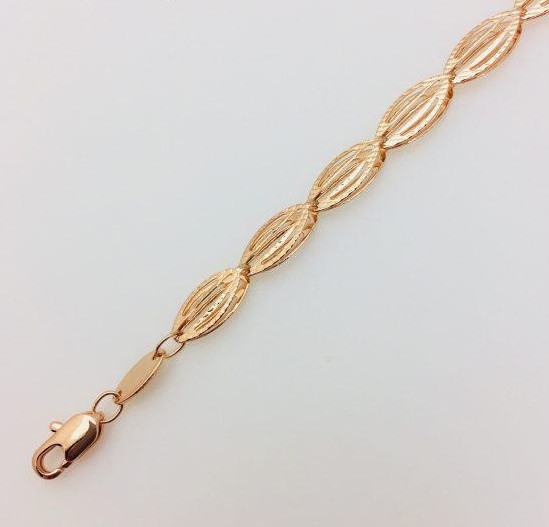 Браслет плетіння Фантазійне D 18 H-0.5 см ювелірна біжутерія Fallon Jewelry
