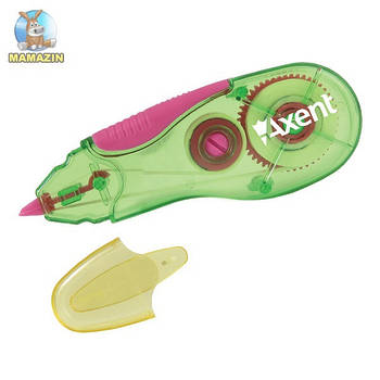 Коректор стрічковий Axent, 5 мм х 5 м, зелено-рожевий 86045
