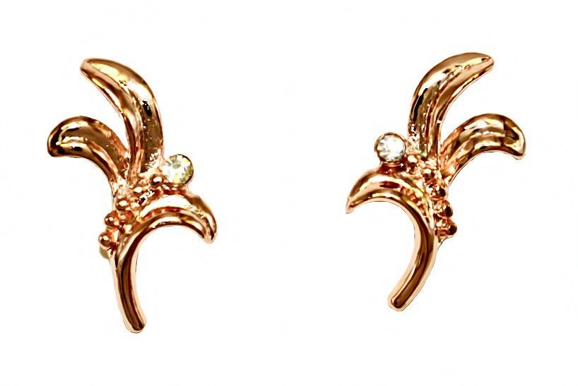 Сережки бульт з англійською застібкою. Висота сережки 2.5 см ширина 15 мм.