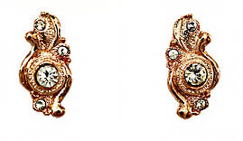  Сережки бульт з англійською застібкою. Висота сережки 2.0 см ширина 10 мм. 