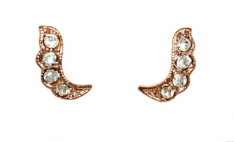  Сережки бульт з англійською застібкою. Висота сережки 1.8 см ширина 9 мм. 