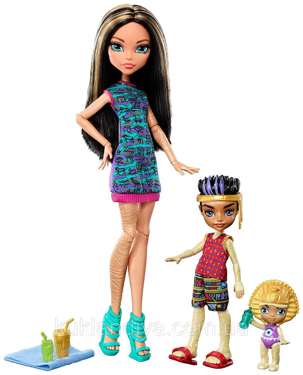 Набір Monster High Клео де Ніл із сім'єю, фото 1