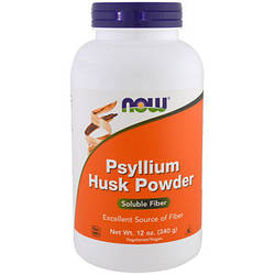 Для нормалізації діяльності ШКТ NOW Foods Psyllium Husk Powder 340 g