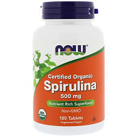 Спирулина NOW Foods Spirulina 500mg 200 tablets