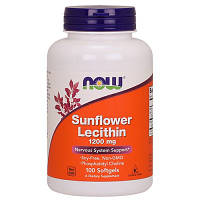 Подсолнечный лецитин NOW Foods Sunflower Lecithin 1200mg 100 softgels