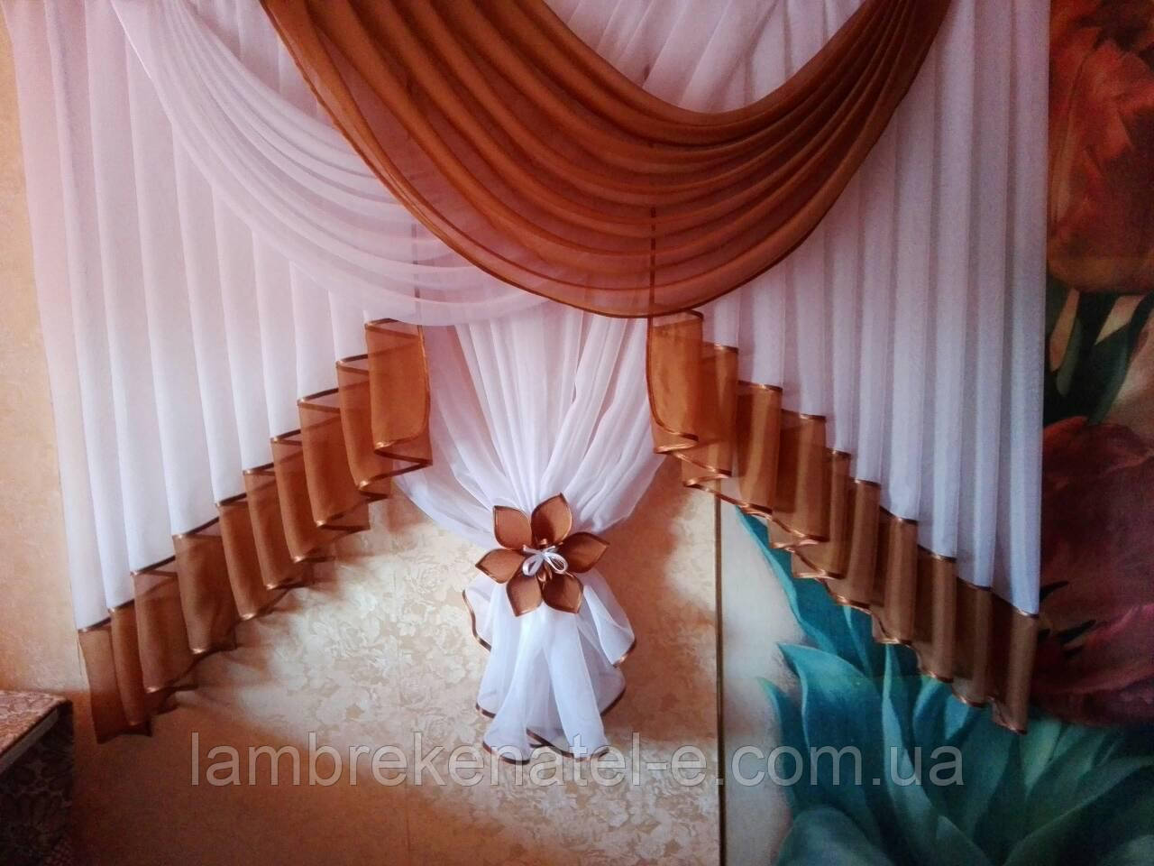 Ламбрекен із шифону 1.5 м, фото 1