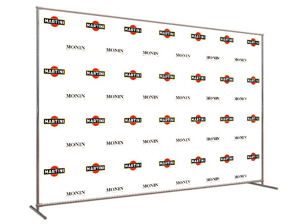 Металева конструкція для фотозони Брендвол Пресвол Brand wall Press wall 2 х 2 м