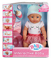 Baby Born Interactive Baby Doll Інтерактивна Лялька Пупс Блакитні Очі