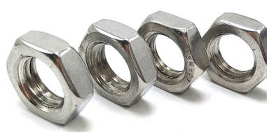 Гайка нержавіюча М27 низька DIN 439, DIN 936, ГОСТ 5916-70