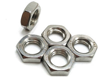 Гайка нержавіюча М30 низька DIN 439, DIN 936, ГОСТ 5916-70