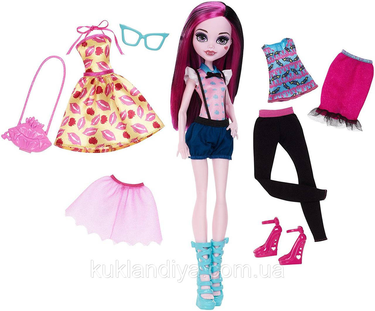 Лялька Draculaura Monster High стильні образи Lots of Looks