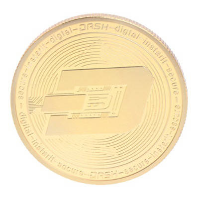 Монета сувенірна Dash золота, фото 2