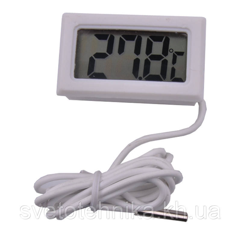 Цифровой термометр высокоточный с выносным датчиком ТМ-2 белый - фото 1 - id-p704536731
