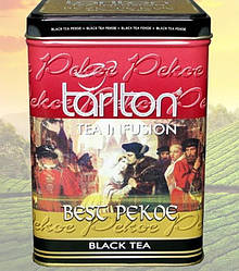 Чай Тарлтон Tarlton зелений саусеп 250 гр з/б Чай чорний Тарлтон Супер Пекое 250гр ж/б