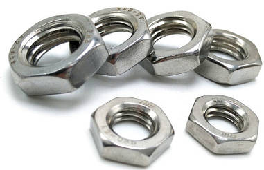 Гайка нержавіюча М18 низька DIN 439, DIN 936, ГОСТ 5916-70