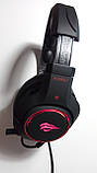 Навушники професійні ігрові з мікрофоном і підсвіткою HAVIT HV-H2260U, 7.1USB, black, фото 5