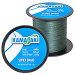 Шнур Kamasaki Super Braid Green 1000м 0.2мм 16.4кг