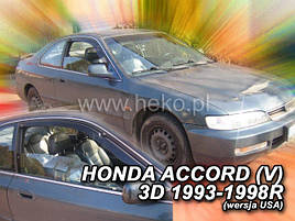 Дефлектори вікон (вітровики) Honda Accord 1994-1998 3d 2шт (Heko)