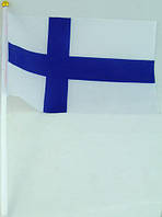 Прапорець Фінляндії 13х20см на пластиковому флагштоку