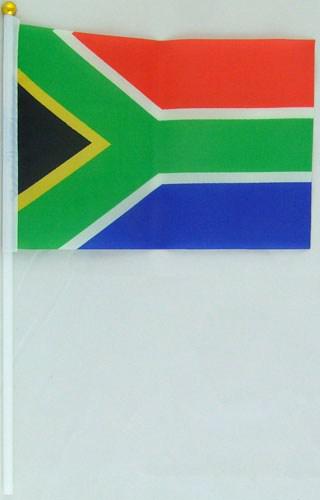 Прапорець ПАР 13х20см на пластиковому флагштоку, фото 1