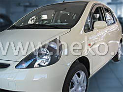 Дефлектори вікон (вітровики) HONDA JAZZ - 5d 2001+ (HEKO)