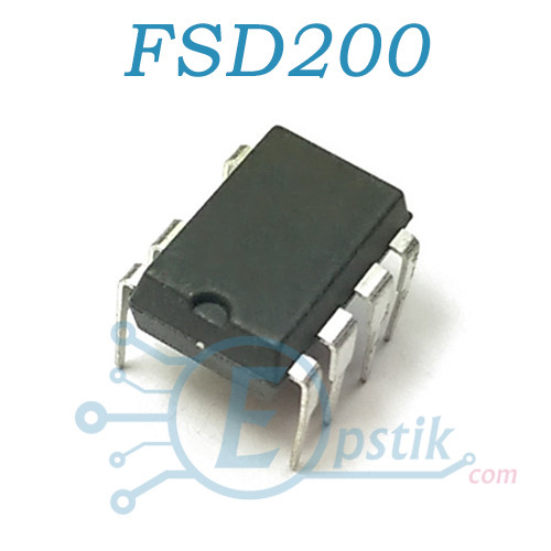 FSD200, ШІМ контролер 700 В, 7 Вт, 134 кГц, DIP7