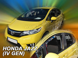 Дефлектори вікон (вітровики) HONDA JAZZ - 5d 2013+ (HEKO)