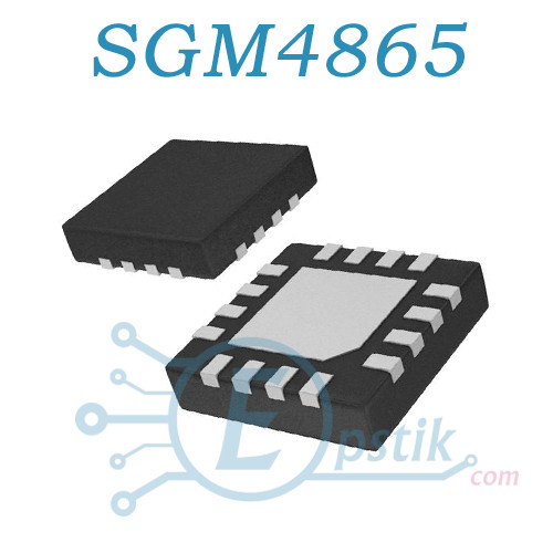 SGM4865 стерео аудіо підсилювач 2.6W QFN16