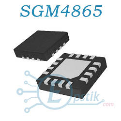 SGM4865 стерео аудіо підсилювач 2.6W QFN16