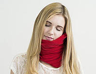 Подушка шарф для путешествий Travel Pillow, красный