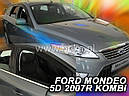 Дефлектори вікон (вітровики) Ford Mondeo 5D 2007 -2013 Combi 4шт (Heko), фото 6