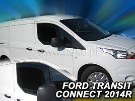 Дефлектори вікон (вітровики) Ford Transit Connect 2014+ (вставні, 2 шт.) (HEKO)
