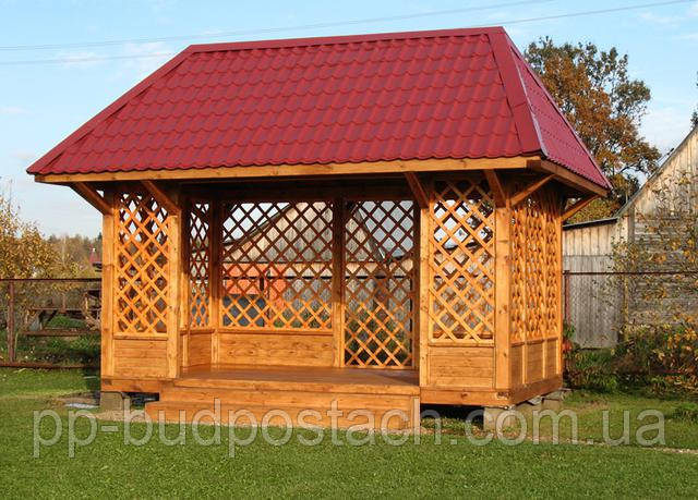 Будівництво альтанки в саду Будівництво альтанки в саду