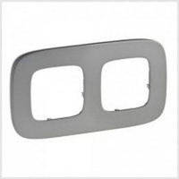 Рамка на 2 поста Legrand Valena Allure Полірована Сталь 755502