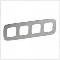 Рамка на 4 поста Legrand Valena Allure Полірована Сталь 755504