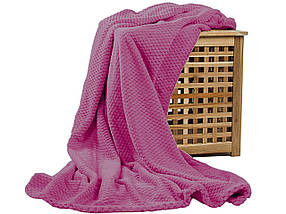 Плед із бамбукового волокна Koloco рожевий (200x230)