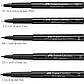Ручка капілярна Faber-Castell Pitt Artist Pen Fineliner XS (0,1 мм), екстра-тонка, колір чорний №199, 167099, фото 10