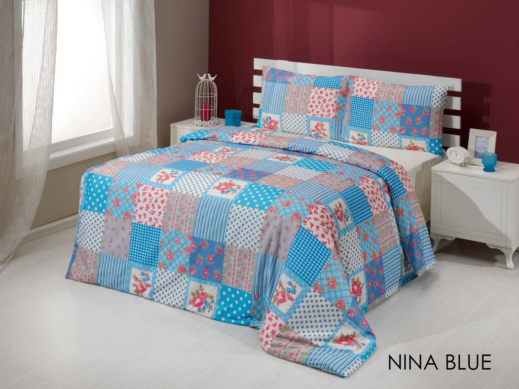 Постільна білизна Le Vele Dophia Nina Blue Євро