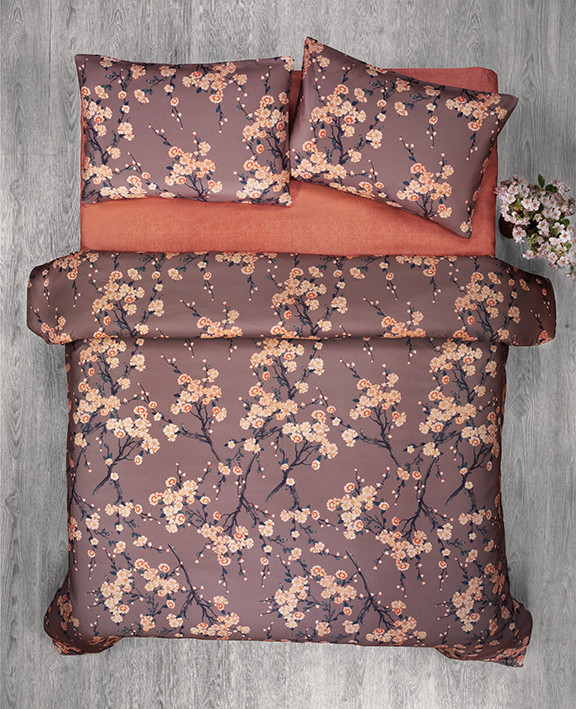 Постільна білизна Le Vele Dophia Pear Flower Grey Євро