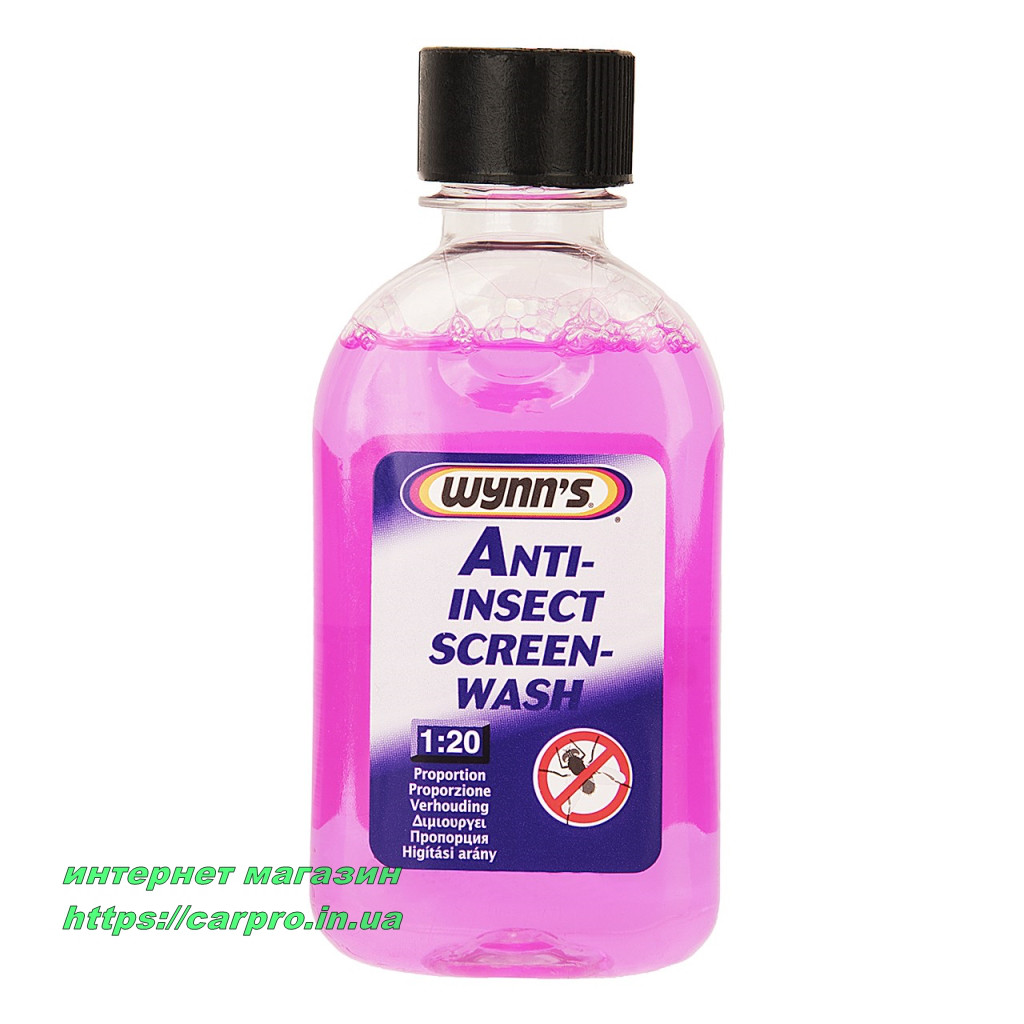 "Антимошка" рідина омивача скла, річна, концентрат Wynns Anti-Insect Screen-Wash на 5л
