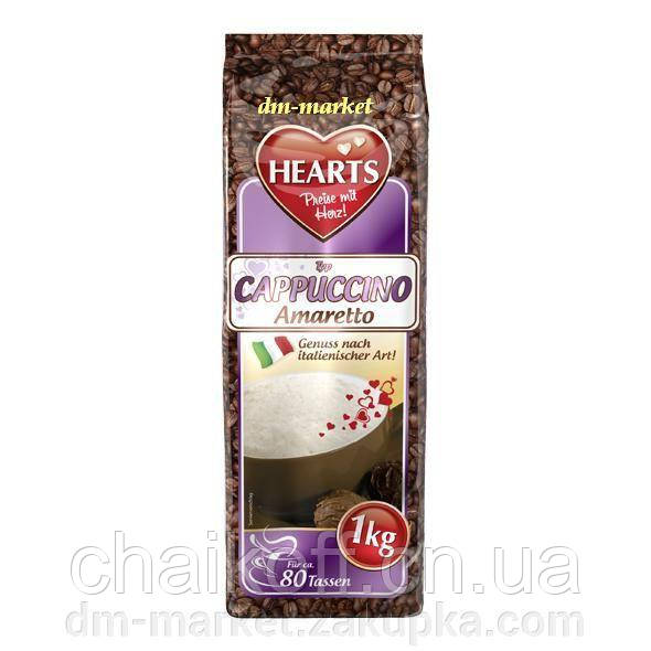 Капучино Hearts Amaretto зі смаком Амарето 1000 г (Німеччина)