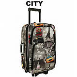 Чемодан дорожній RGL 773 великий 85л , Дорожный БОЛЬШОЙ чемодан , Валіза 78х50х30 Сумка з ручкою , МІСТО, фото 6