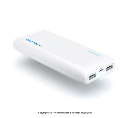 Зовнішній акумулятор CRAFTMANN UNI 1500 (місткість 15000mAh), фото 2