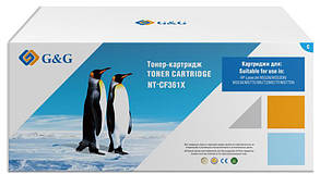 Картридж аналог CF361X (508X Cyan) для HP CLJ M552/ M553/ M577 (G&G NT-CF361X)